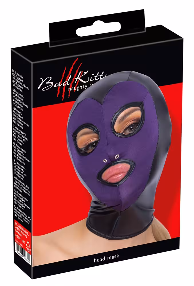Kopfmaske violett