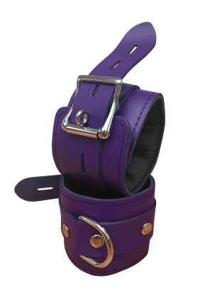 High Quality - Leder Handfessel  abschließbar