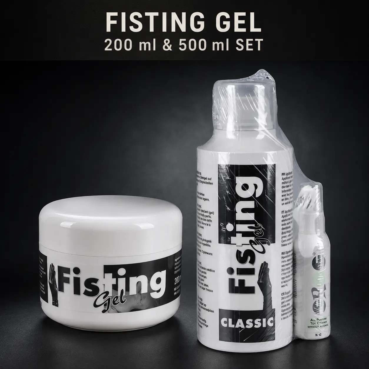 Fisting Gel – Wasserbasiertes Gleitgel für dehnende Praktiken, 200 ml bis 500 ml