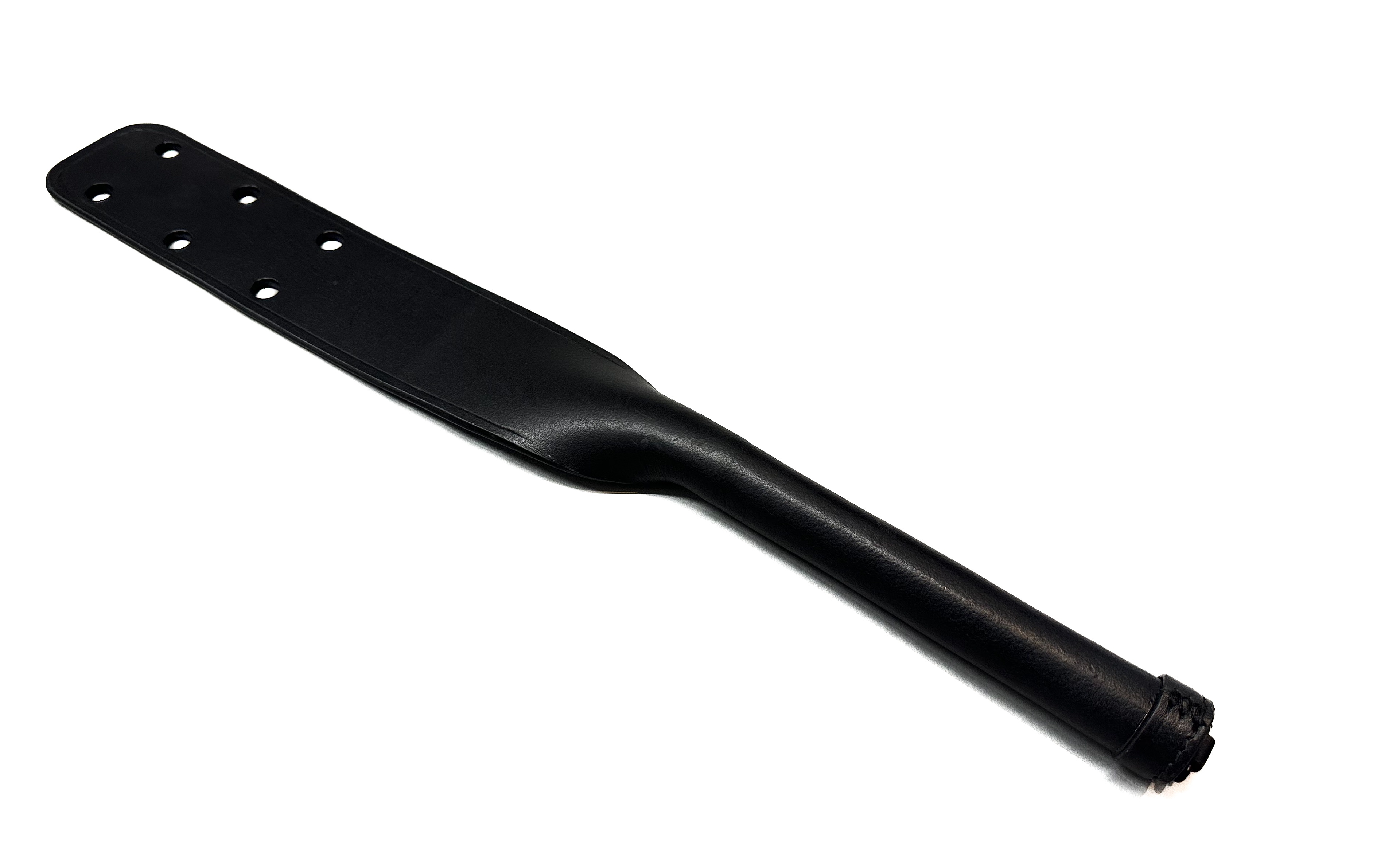 Lederpaddle schwarz, Lochpaddle